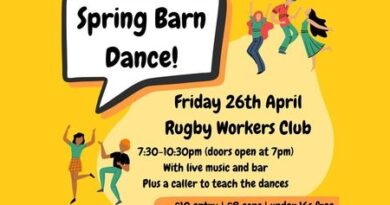 Rugby Workers Club Spring barn dance this Friday