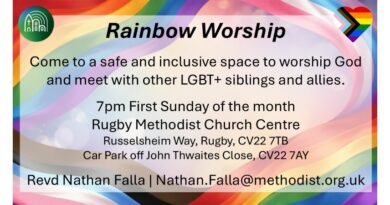 Rainbow Worship – Sunday, October 4th Rainbow Worship – Sunday, October 4th